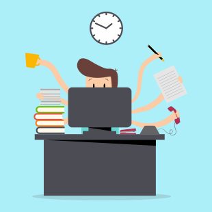 Evita el estrés en la oficina. 